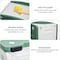 Cat house bed for medium and large cats with scratching board and Non-slip bottom, Waterproof plastic cat shelter for indoor and outdoor use, Easy to assemble 56 cm (Green)