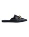 Amica Mules Bertha For Women&amp;Girls Stylish Fashion Vegan Leather Mule For Party/Casual Flat Loafers   Cute Comfortable Dressy Suitable for All Occasions Travel Modern Design   Style&amp;All-Purpose Black