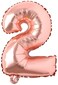 Generic 2 Number Foil Balloon 16-Inch