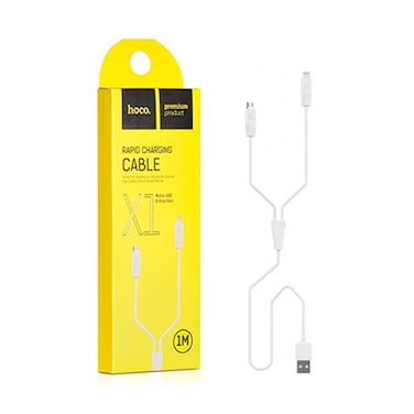 Hoco Cable X1 Micro USB Cable 2 in 1 1M
