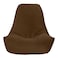 In House Harvey Velvet Bean Bag Chair - Medium - Brown