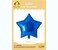 Party Time 1pc 18" Shiny Blue Star Shaped Foil Mylar Balloons For Mother's Day, Wedding Decoration &amp; Engagement - Birthday Party Supplies