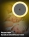 Easylife LED Wall Night Round Light (Plug-In), Smart Dusk To Dawn Sensor, Automatic Night Lights, Suitable For Bedroom, Bathroom, Toilet, Stairs, Kitchen And Hallway-Uk Plug