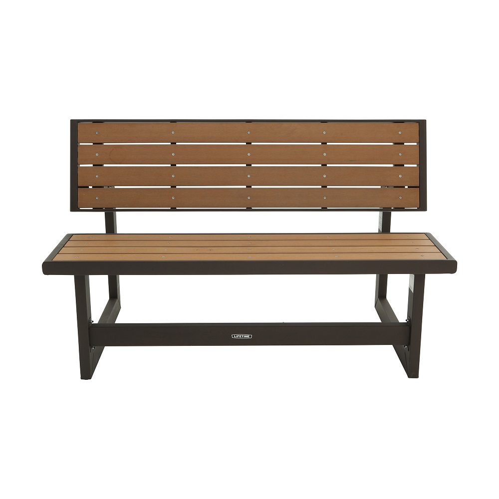 Lifetime, Convertible Bench, 55.5&quot;, 2 year limited warranty, Colour Light Brown