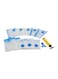 Generic 10-Piece Vacuum Storage Bag With Suction Pump Clear/Blue/Yellow