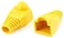 Soft Plastic Ethernet RJ45 Cable Connector Boots Cover Strain Relief Boots CAT5 CAT5E CAT6 CAT6E Yellow (100 PCS)