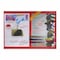 Adhesive Book Cover - 27&times;37 Cm - 10 Pieces - Red
