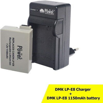 llano 2-Pack LP-E8 Batteries and 18W Fast Dual USB Charger for Canon E