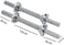 Adjustable Chrome-plated Threaded Dumbbell Rods