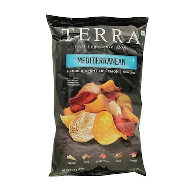 Terra Real Vegetable Chips Mediterranean Herbs &amp; A Hint Of Lemon 170g