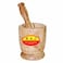Raj Wooden Mortar And Pestle Set Brown 10cm 2 PCS
