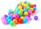 Generic Balls Pool Balls Soft Plastic Ocean Ball For Playpen Colorful Soft Stress Air Juggling Balls Sensory Baby Toy 100Pcs