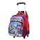 Baby Backpack 3Pcs For Baby Boys 1 lunch 1 Pencil Box And 1 Bag With Adjustable Strap For School 2 Wheels 14 Inch