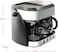 Nobel Coffee Machine 1.25 Litres Removable Jar, Espresso &amp; Americano With Steam Pump, 10 Cups Water Tank With 15 Bar Pressure NCM13 1 Year Full Warranty, Silver