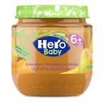 Buy Hero Baby Banana Mandarin Pear Baby Food 130g in UAE