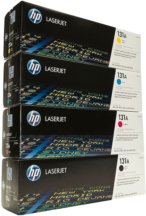 HP 131A Laserjet Toner Cartridge Set - Black, Cyan, Magenta And Yellow