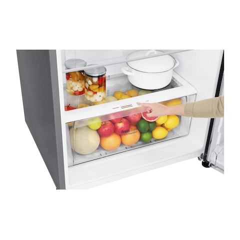 ثلاجة ال جي GN-H562HLHL سمارت نوفروست - 410 لتر - فضي