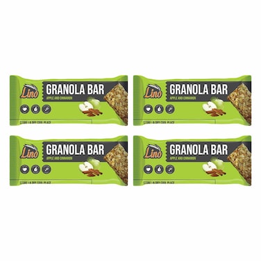لينو بار جرانولا بالتفاح والقرفة - 4 قطع