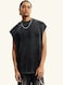 Mei Stylish Unisex Summer Casual Sleeveless Relaxed Fit Crew Neck T-shirt, S Size, Black