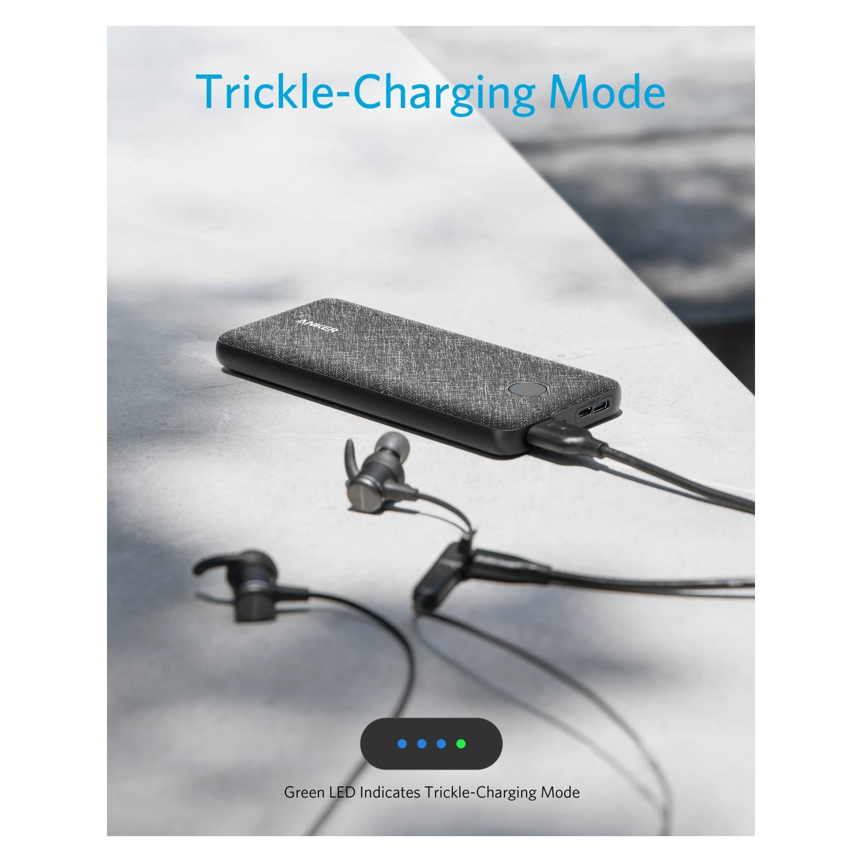 anker powercore trickle charge