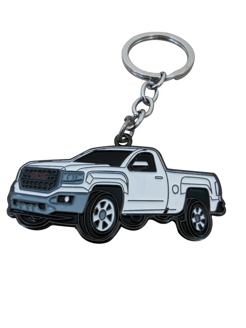 Fashion Zinc Craft Keychain, Mini Car Design Keyring Suitable For GMC Car Pendant Keychain Gift