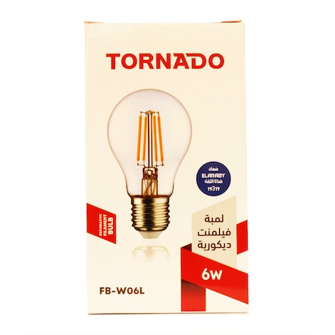 Tornado Filament Bulb LED Lamp - 6 Watt