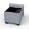 Eccentric Stool Cum End Table with Storage (Light Grey)