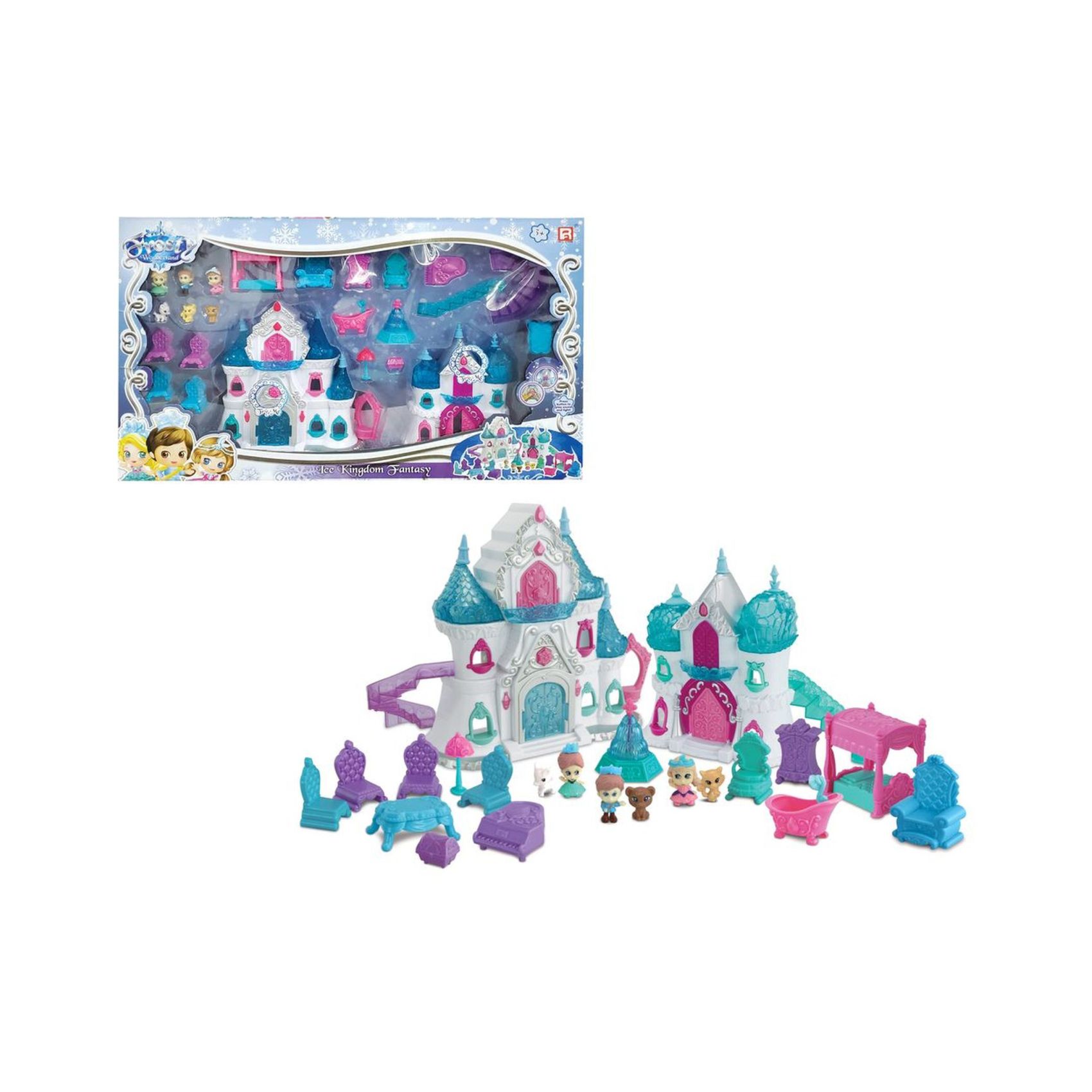 Power Joy Frosty Wonderland Playset Multicolour Pack of 21