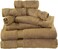 Comfy 8 Piece 100% Combed Cotton 550 GSM Highly Absorbent Towel Set - Beige