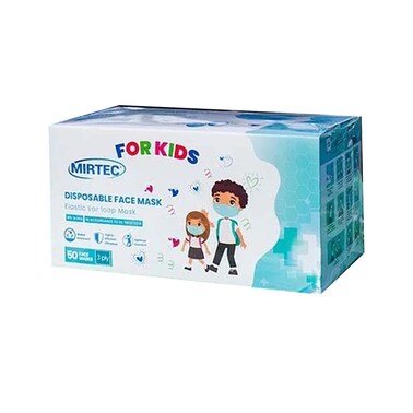 كمامات ميرتيك طبية للأطفال - 3 طبقات - 50 كمامة