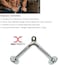 Max Strength Barbel Machine Cable Attachment V Shape Non Silip Bar Tricep Push Down Handle