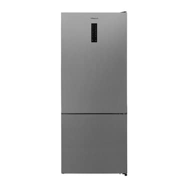 Tornado Refrigerator with Bottom Freezer - 430 Liters - Silver - RF-452BVT-S