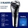 Bomidi M3 Electric Shaver 3D Roating Razors Beard Trimmer 600mAh Long Battery USB Type-C Rechargeable Hair Shaver - Black