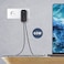 Powerology 3 Port 65W Gan Charger With Pd Eu, Black, P65Pdweubk