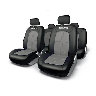 Buy Sparco Universal Seat Cover Set Black/Grey Online