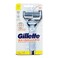 Gillette Skinguard Sensitive Razor Handle With 2 Blades Silver 3 count