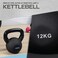 YALLA HomeGym Cast Iron Rubber Coated Kettlebell Floor Friendly Kettlebell 12KG
