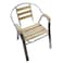 Jilphar Furniture Stylish Light Weight Wooden and Metal Garden Chair- JP1275