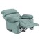 إن هاوس كرسي استرخاء هزاز ودوار منجد بالمخمل - تركواز فاتح - NZ60