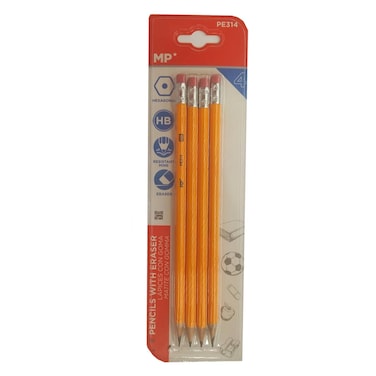MP Pencils With Eraser HB4