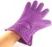 Generic Heat Resistant Waterproof Grip Silicone Cooking Gloves Oven Mitts For Bbq Dishwash Purple