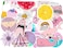 ESSEN Waterproof Cute Stickers For Laptop Water Bottle - 103 Pcs