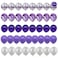 Party Time 40-Pieces 12inch Purple Theme Balloons Set with Confetti Balloon, Marble Balloon and Latex Balloons For Wedding Birthday Party Decoration - Party Supplies