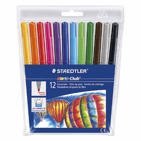 Staedtler Fibre Tip Pen 1.0mm 12 Pieces