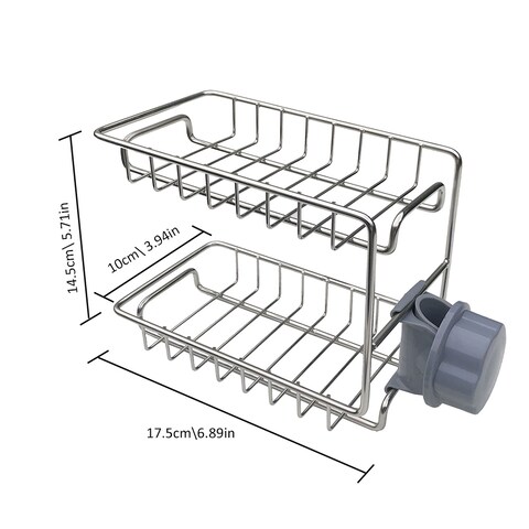 عام-2-طبقة الحنفية الرف الرف الفولاذ المقاوم للصدأ الجوف التهوية الصرف الحرة الضرب بالوعة المطبخ التخزين