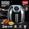 Impex Digital Air Fryer For Home, 10 Litre,1800W Oil-free Cooking, Digital Display with Touch Screen, Adjustable Timer And Temperature, Auto Cut Off, Fry, Grill, Roast, Steam &amp;Bake,2 Years Warranty