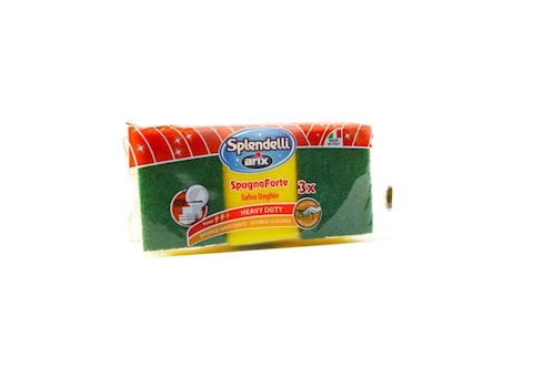 SPLENDELLI ARIX DISH WASHING SPONGE x3
