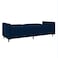 In House Leen 2 In 1 Sofabed Velvet Upholstered - Dark Blue