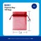 100 Pieces Organza Bags with Drawstrings 7X9 cm Jewelry Pouches Candies Eid Bridal Shower Party Wedding Favor Bags (Red)