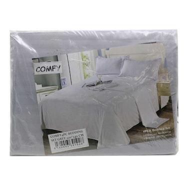 Cozy Living 4Pieces Bedding Set Grey King